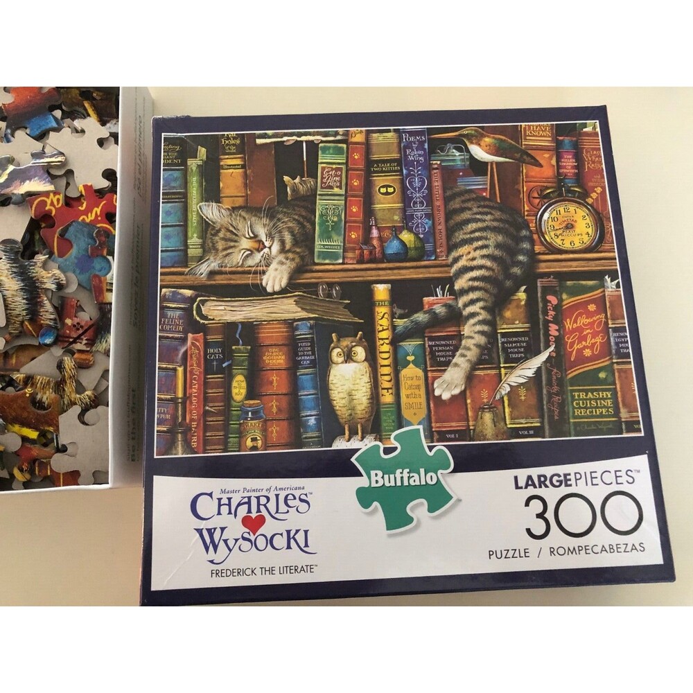 Buffalo Games - Charles Wysocki - Frederick the Literate -300 LARGE Piece Puzzle